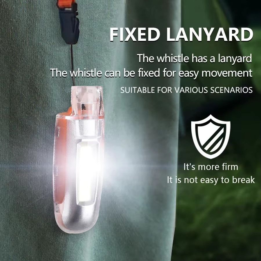 XIWANGFIRE 2-in-1 LED Schlüsselanhänger mit COB-Starklicht und Pfeifenfunktion als tragbare Taschenlampe - Bild 4
