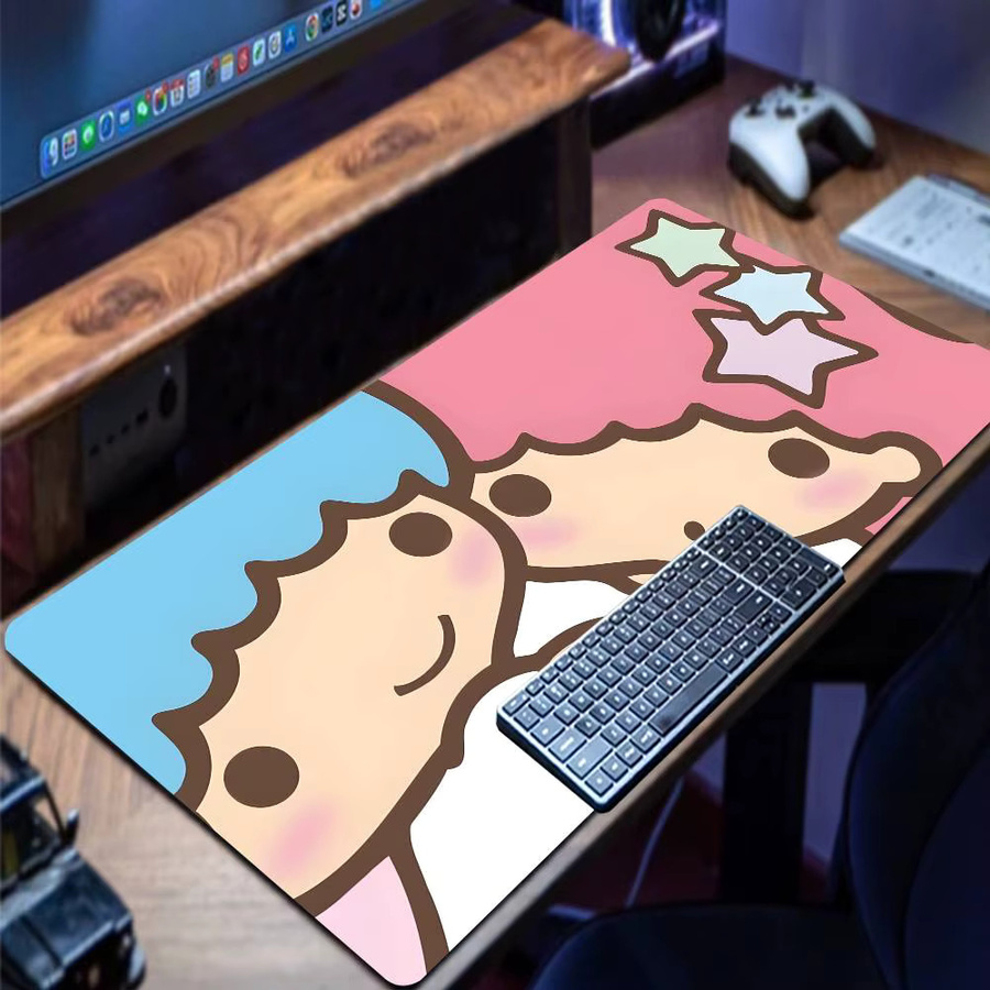 Moetch L-Little Twin S-Stars Mauspad Sakura Anime Design, Mehrfarbig - Bild 5