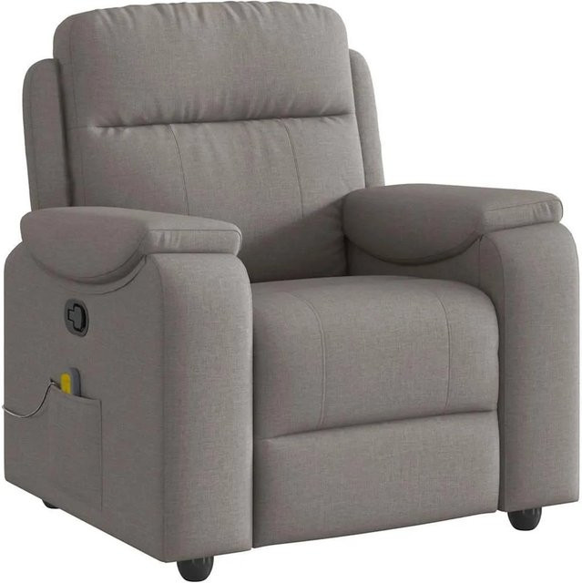 vidaXL Massagesessel in Taupe aus Stoff mit Armlehnen - Bild 1
