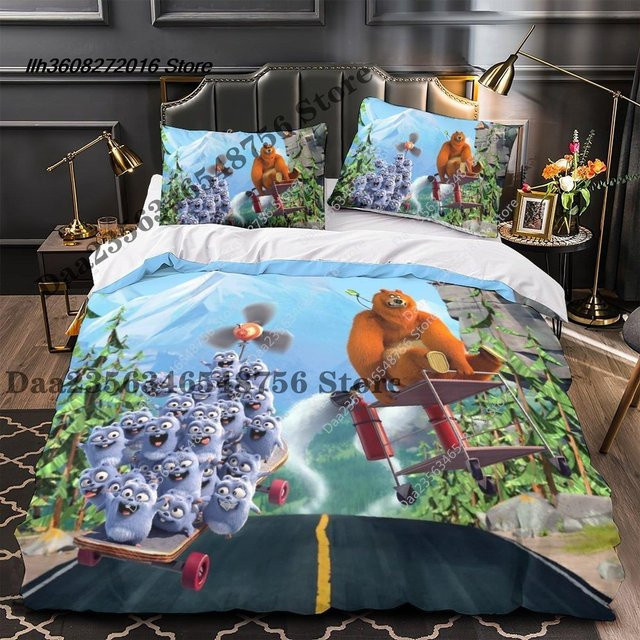 Grizzy And The Lemmings Bettwäscheset 3-teilig für Doppelbetten, B/H: 180 x 210 cm - Bild 1