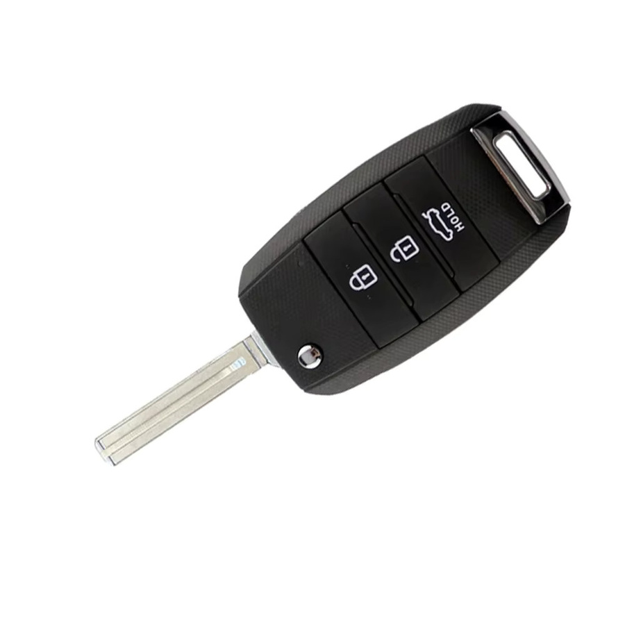 YIQIXIN Flip Remote Autoschlüssel Gehäuse für Hyundai und Kia in Schwarz - Bild 3