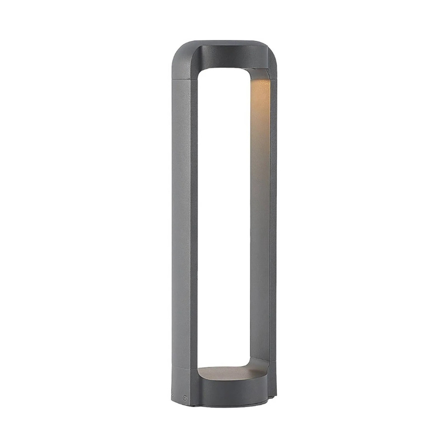 Lucande LED Außenleuchte Habsa Modern Schwarz aus Aluminium mit Pollerdesign - Bild 2