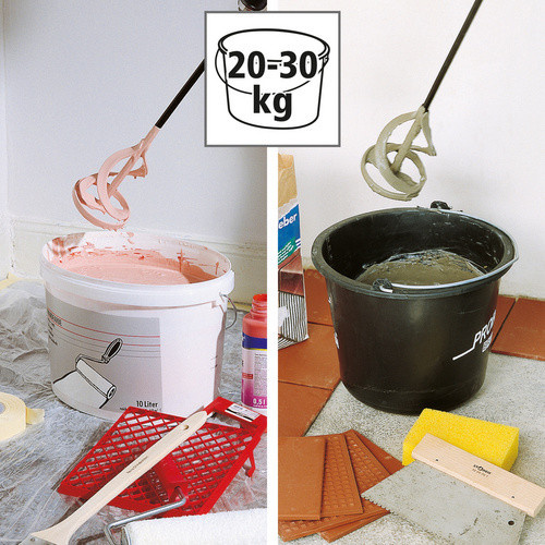 Wolfcraft Farbrührquirl in Schwarz mit Durchmesser: 11,7 cm und Länge: 60 cm - Bild 1