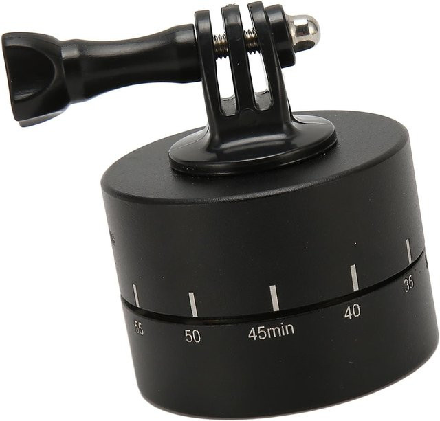 KONNWEI Kamera Zeitraffer Stabilisator mit 360 Grad Drehung und Panorama Schwenkbasis für Osmo, Sportkameras und SLR Kameras, Schwarz - Bild 1