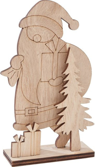 VBS Holz-Steckmotiv Weihnachtsmann in Beige aus Sperrholz, Höhe: 17,5 cm, Breite: 4,0 cm, Tiefe: 3,5 cm - Bild 1
