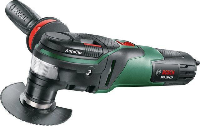 Bosch Multifunktionswerkzeug PMF 350 CES mit 14-teiligem Zubehör in Grün/Schwarz - Bild 1