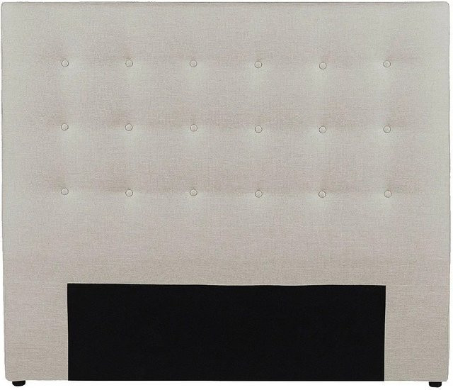 Vente-unique Bettkopfteil Francesco gepolstert, Farbe Beige, Breite: 144 cm - Bild 1