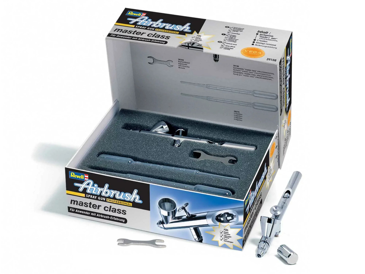 Revell Professional Master Class Airbrush, Zubehör, Grau, Metall - Bild 2