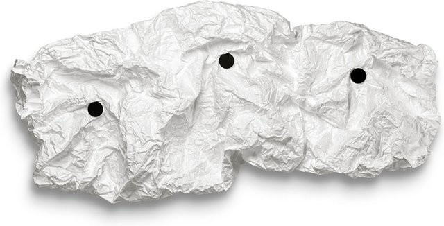 FLOS Maap W3 Wandleuchte in Weiß aus Kunstfasergewebe, dimmbar, E27 - Bild 1
