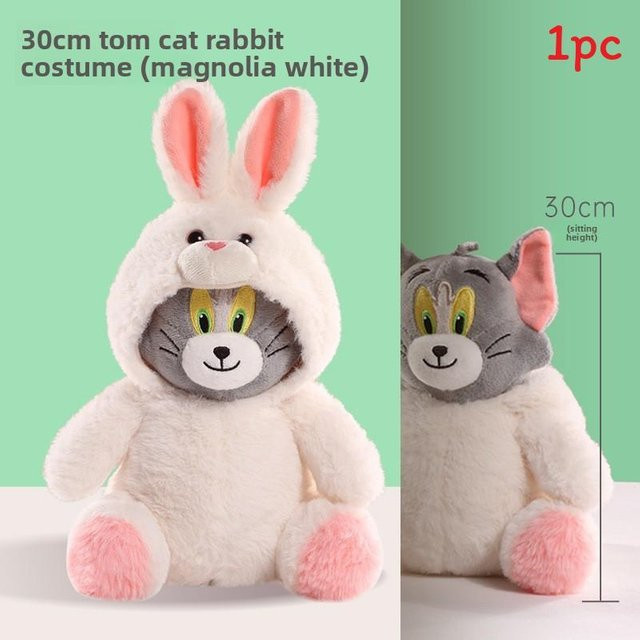 DewBloom Tom und Jerry White Tom, Plüschtier, 30cm - Bild 1