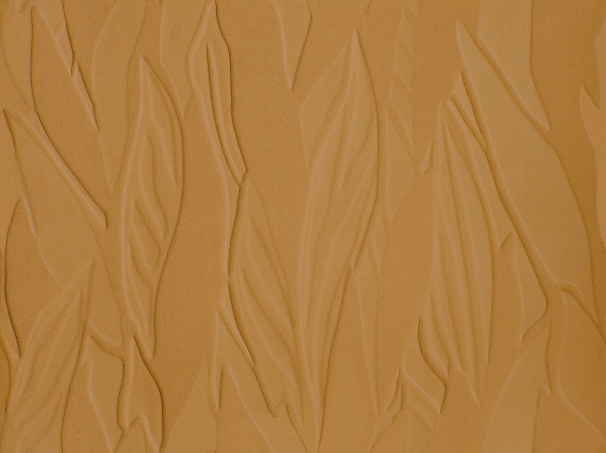 Élitis Teppich Herbier RM 1099 70 in Orange und Braun mit floralem Abstract-Design - Bild 1