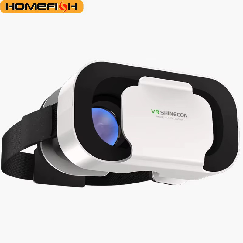 HOMEFISH VR-Brille 3D-Headset Virtual-Reality-Gerät in Weiß für Smartphones - Bild 4