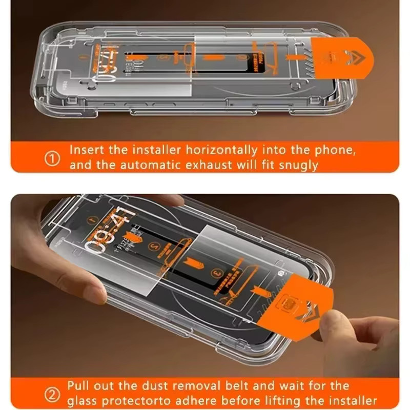 HD-Hartglas Schutzfolie für Honor 500 Pro, Magic 8 Pro und Smart Lite, transparent, blasenfreie Installation und Anti-Fingerabdruck-Schutz - Bild 5