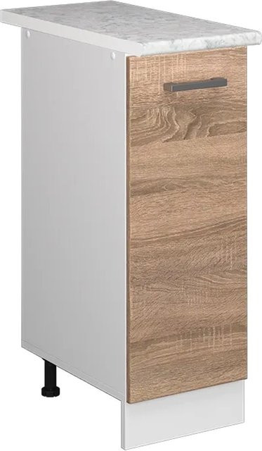Vicco Apothekerunterschrank R-Line Küchenschrank in Weiß Sonoma, Breite: 30 cm, Höhe: 81,6 cm, Tiefe: 20,63 cm - Bild 2