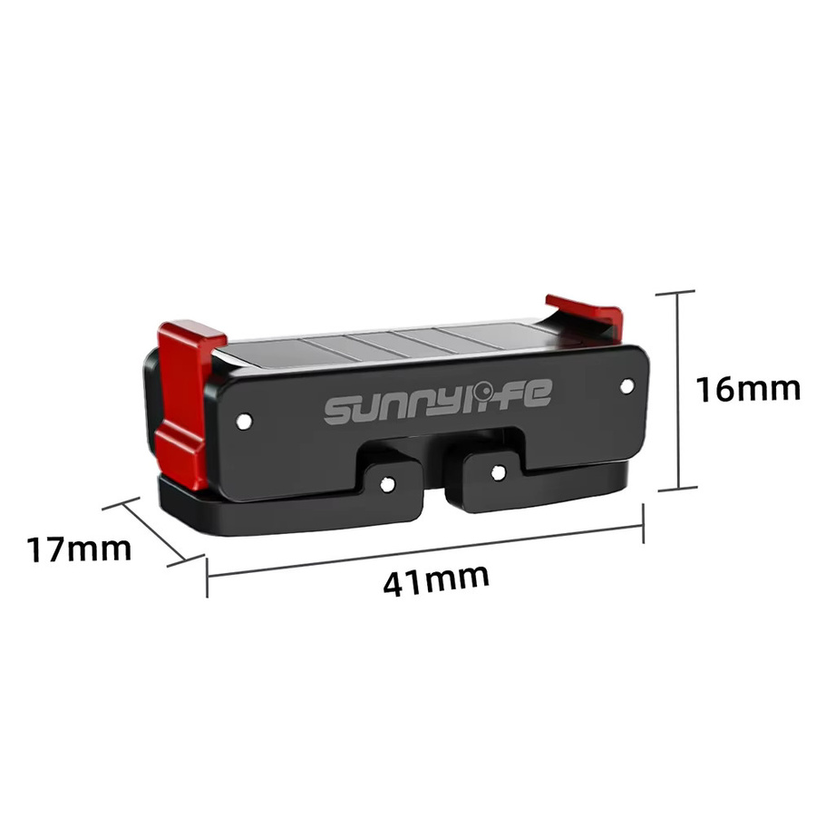 Magnetischer Kamera-Montagesockel aus Aluminiumlegierung mit Schnellspanner und zwei Klauen-Adaptern in Schwarz für DJI Osmo Action 5 Pro, 4, 3 und 2 - Bild 6
