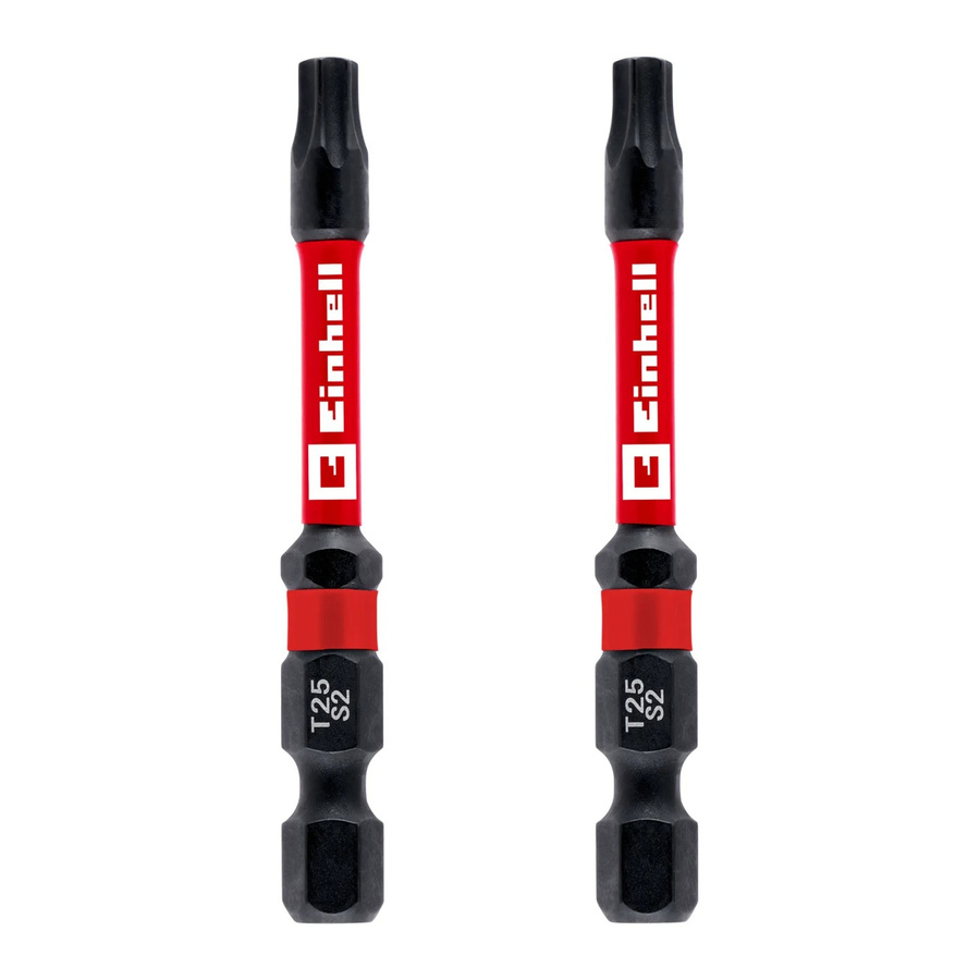 Einhell Impact Bit-Set T25 mit Doppel-Torsion, 2-teilig, rot - Bild 2