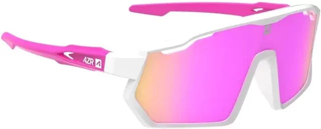 AZR Pro Race Sonnenbrille Kids, Kunststoff, Vollrand, weiß, Wrap - Bild 1