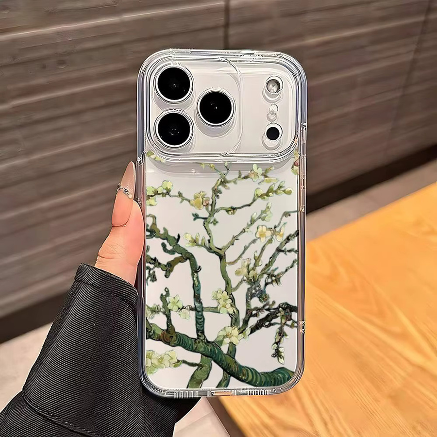Luxus Handyhülle mit Van Gogh Ölgemälde Motiv aus Flüssigsilikon für iPhone 16 15 14 13 12 11 Pro Max und weitere Modelle, Multicolor - Bild 5