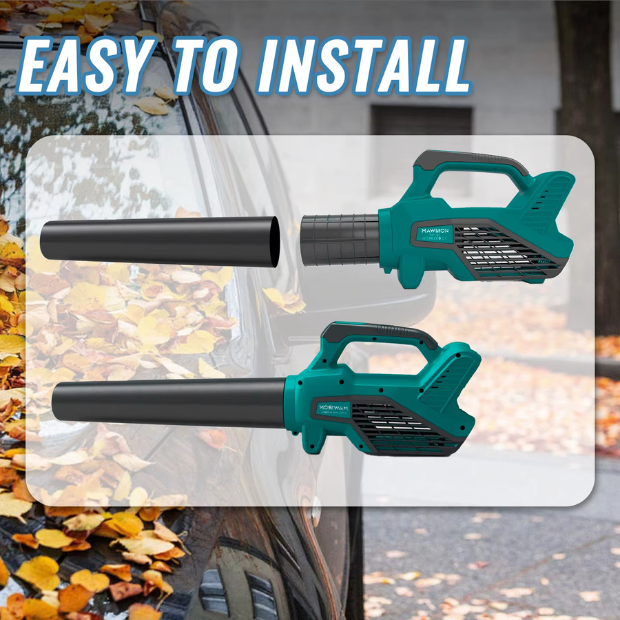 Kabelloser Laubbläser kompatibel mit Makita 18V LXT Akku, elektrischer Handbläser mit variabler Geschwindigkeit für Garten und Hof - Bild 3