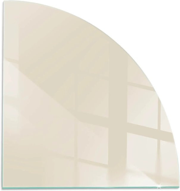 Tulup Glasplatte für Kaminöfen als Funkenschutzplatte, Farbe: Gelb, B x H: 100 x 100 cm - Bild 1