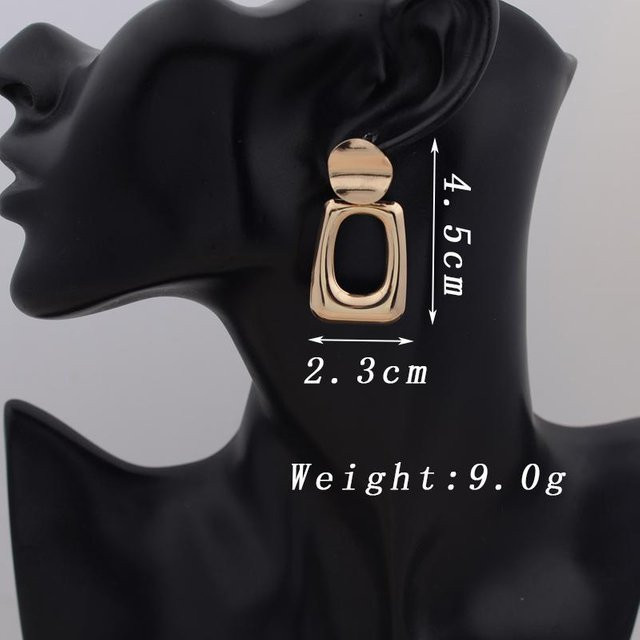 YULIN Hängeohrringe, Messing, Gold, Damen - Bild 1