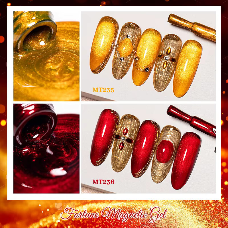 Mtssii Gel-Nagellack, Golden, Red, 7 ml - Bild 5