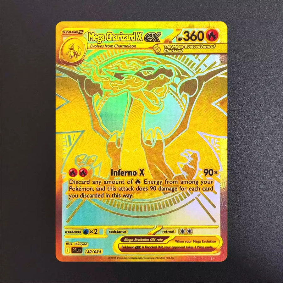 M&G Mega Charizard X EX, Trading Card, Pokémon, Fantasy, Pappe / Karton, English - Bild 1