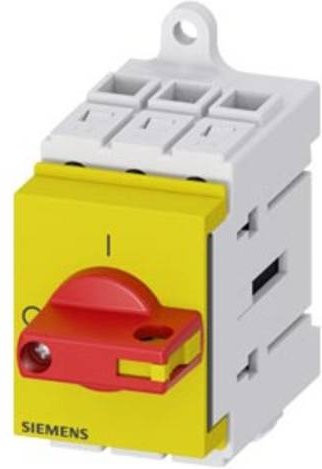 Siemens Lasttrennschalter 3polig 16A 690 V/AC 16mm² in Rot und Gelb 3LD30300TK13 - Bild 1