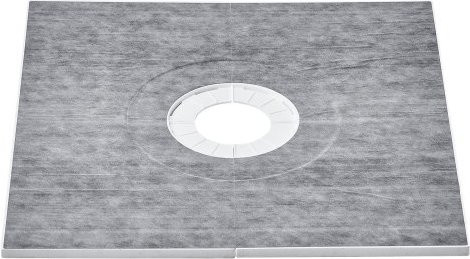 VEVOR Duschrand-Set mit Duschwanne in Grau, B/T/H: 91,4 x 91,4 x 2,2 cm - Bild 1