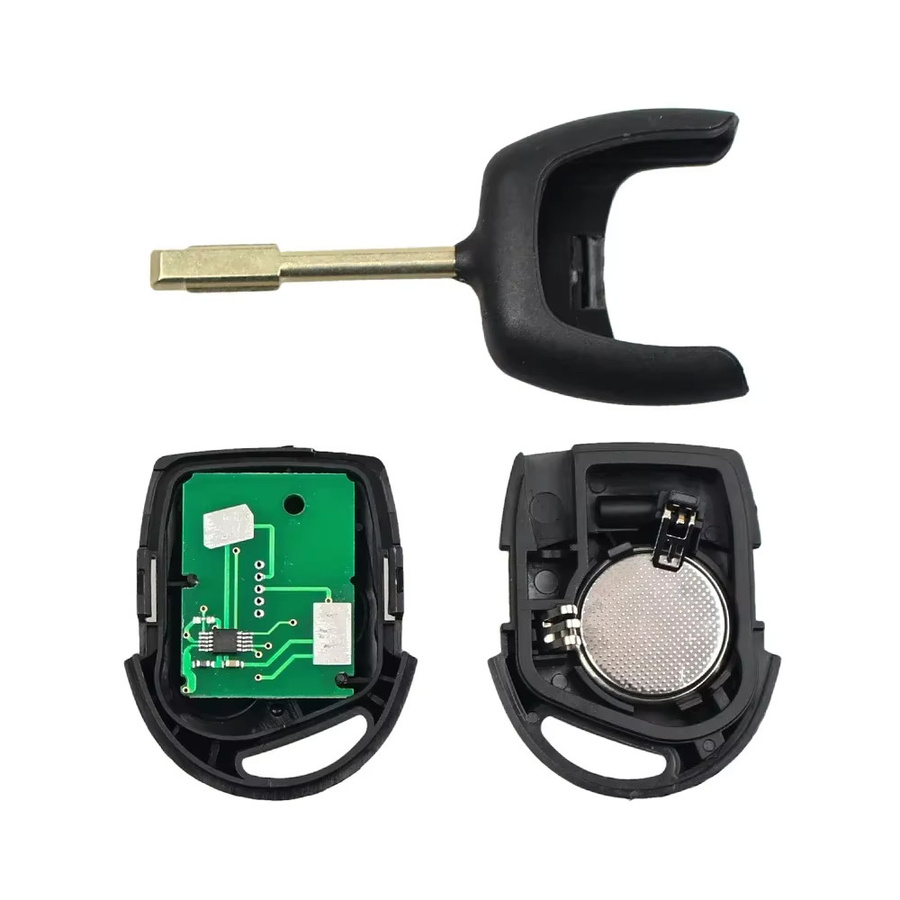 KEYYOU Auto-Fernbedienungsschlüssel 433 MHz mit ID63 ID60 Chip für Ford Mondeo Focus 2 Fiesta Fusion Transit KA Galaxy MK2 MK5 MK7 HU101 FO21 Klinge in Schwarz - Bild 4