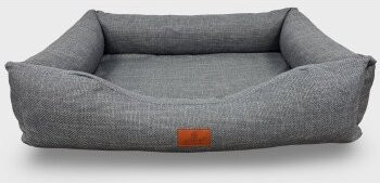 Petliving orthopädisches Hundebett Linn grau XL mit orthopädischem Schaumstoff und abnehmbarem Bezug - Bild 1