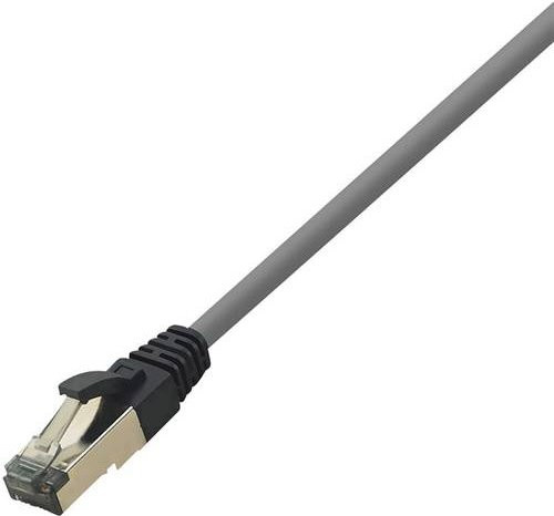 LogiLink CQ8032S RJ45 Patchkabel CAT 8.1 S/FTP Ethernet/LAN Hellgrau, Länge: 1,00 m - Bild 1