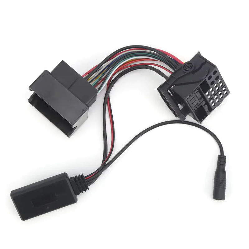 Qiilu 12-poliger Bluetooth 5.0 Aux Audio Adapter mit Mikrofon und 150 cm Kabel in Schwarz passend für Opel CD30 CDC40 CD70 - Bild 5
