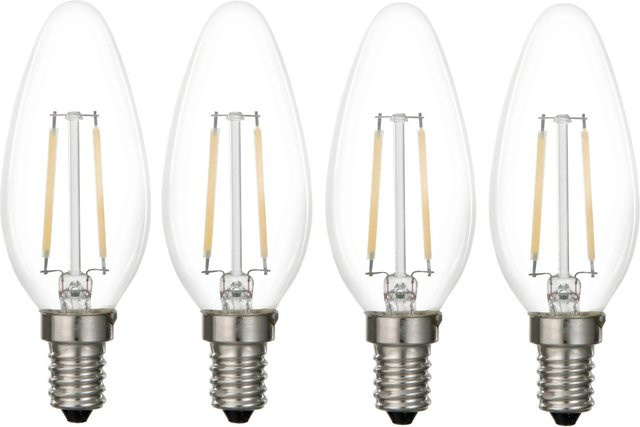 Mömax LED-Leuchtmittel E14 Warmweiß, 4er-Set, max. 4 Watt - Bild 1