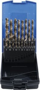 BGS Spiralbohrer-Set aus HSS-G Cobaltstahl in Silber, 19-teilig, 1 bis 10 mm - Bild 1