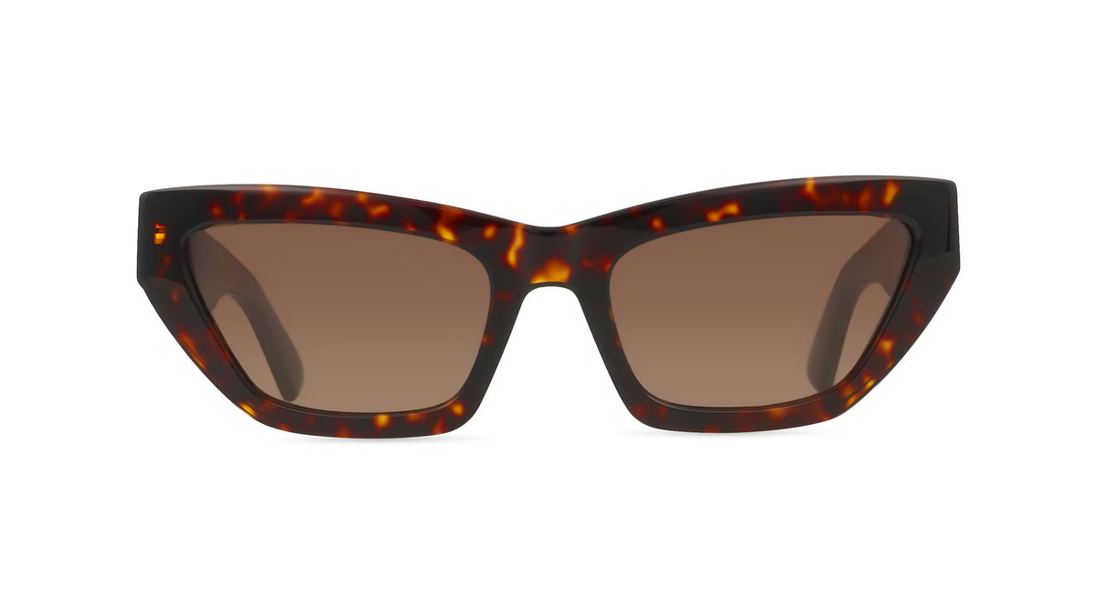 Moschino MOS182/S Sonnenbrille Cat Eye, Vollrand, Acetat, braun, Damen - Bild 1