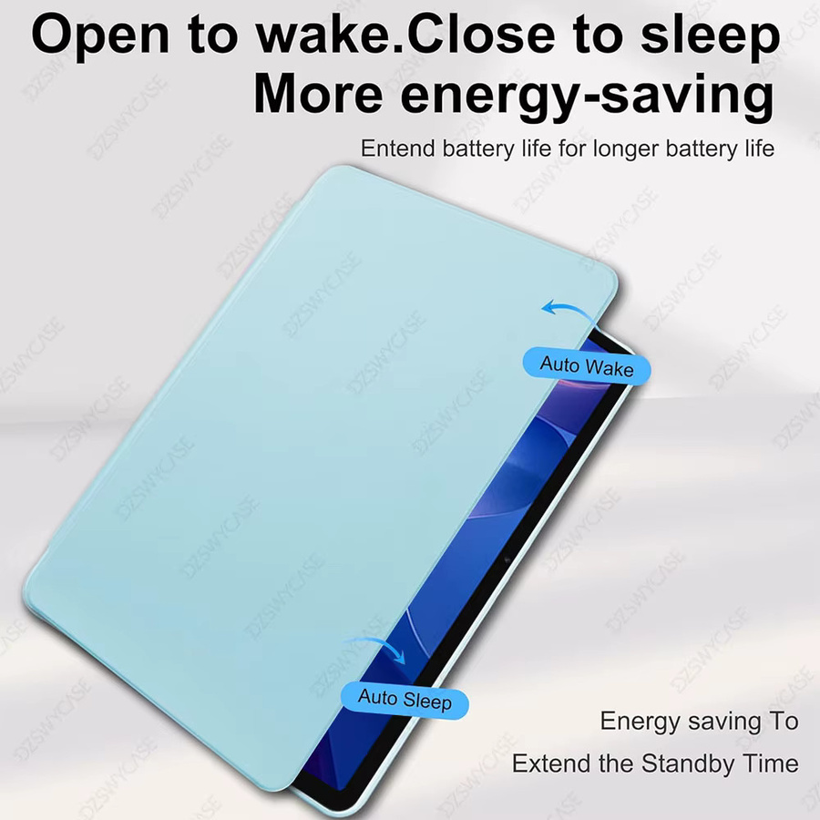 DZSWYCASE Drehbarer Ständer für Xiaomi Redmi Pad 2 11 Zoll 2025 mit 360 Grad Rotation, Stifthalter und Auto-Schlaf-Wach-Funktion in Blau - Bild 2