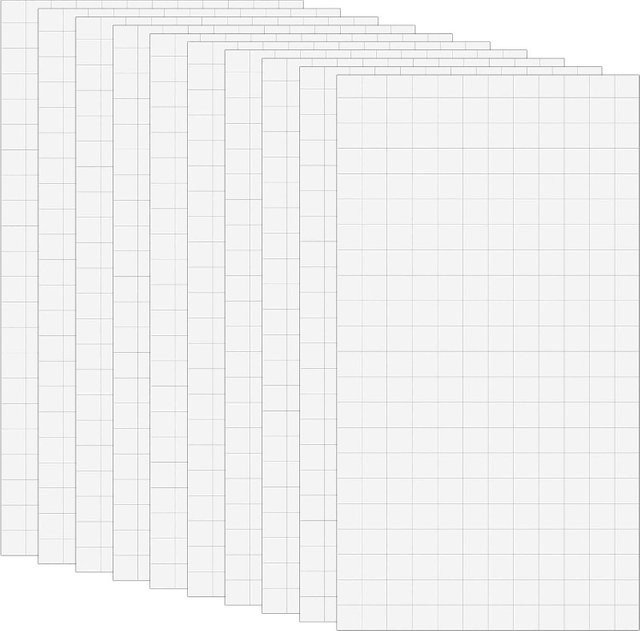 3960 Stück selbstklebende 3D-Pop-Schaumstoff-Punkte und Quadrate in Weiß für Bastelarbeiten, DIY und Scrapbooking, 15 Blatt, 0,24 Zoll - Bild 1