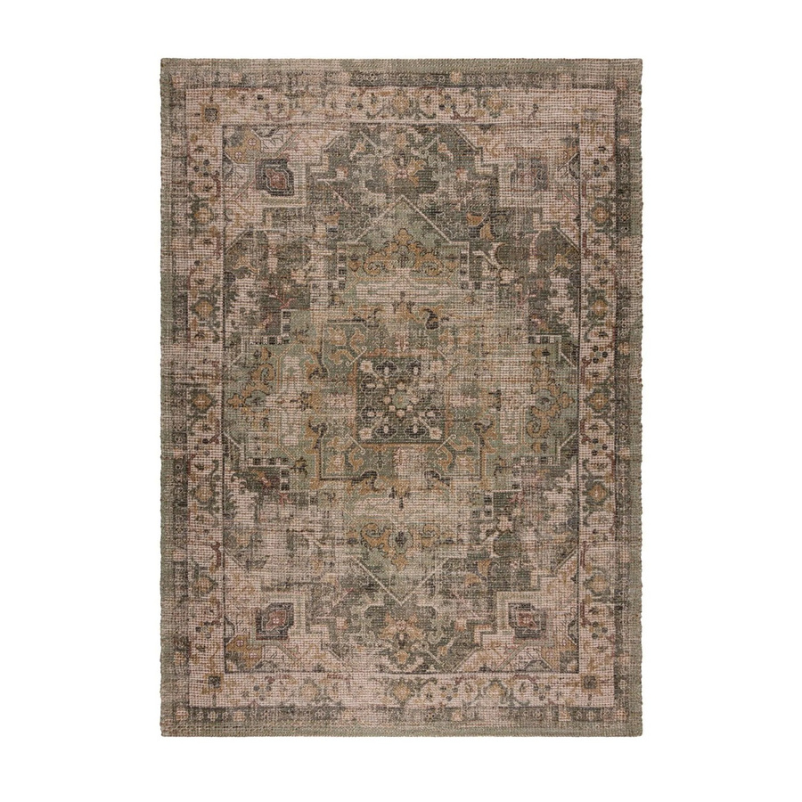 Flair Rugs Kurzflorteppich Selena Jute-Mix in Rosa-Grün B/T: 80 x 150 cm - Bild 2