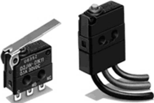 Omron Mikroschalter D2JW-01K1A1-MD in Schwarz, 30 V/DC, 0.1A, 1 x Ein/(Ein) - Bild 1