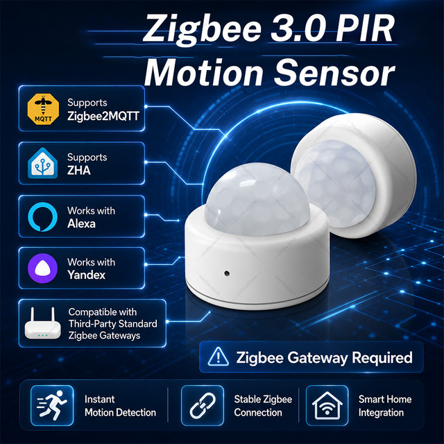 CriticalZone Zigbee 3.0 PIR-Bewegungssensor in Weiß, kompatibel mit Home Assistant, Alexa und SmartLife (Zigbee-Hub erforderlich) - Bild 1