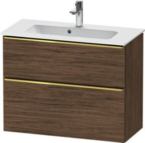 Duravit Waschtischunterschrank D-Neo Compact, Wandhängend, Braun, B: 81 cm, T: 37,2 cm, H: 62,5 cm - Bild 1