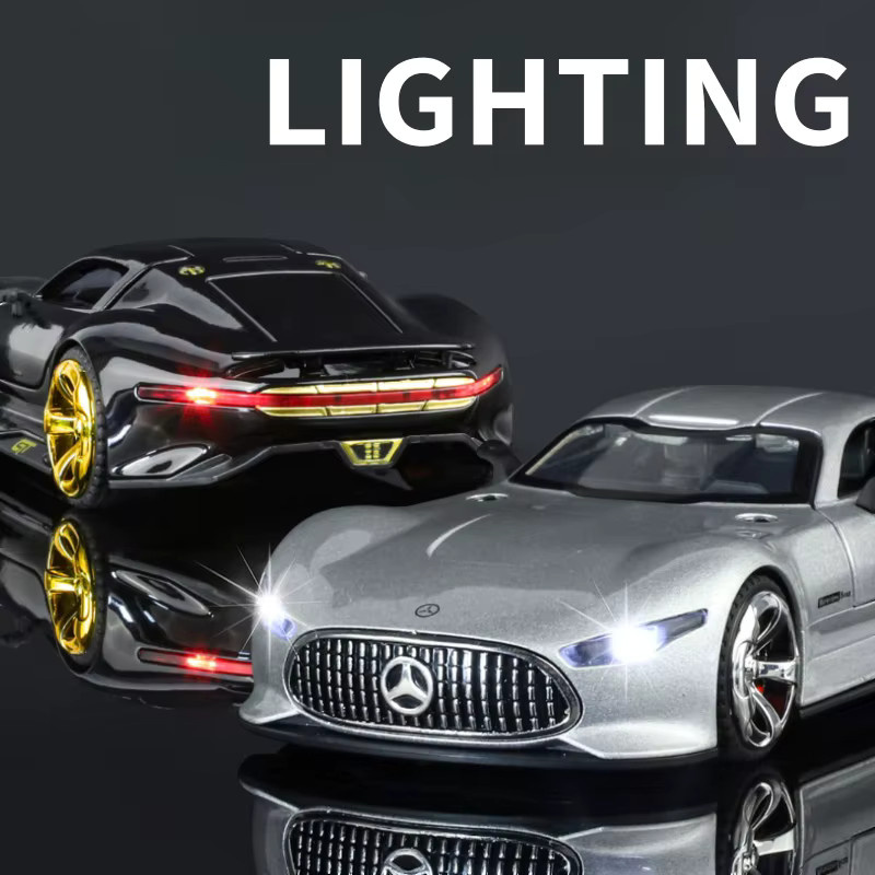 MAKEDA GT Auto, Modellauto, 1:32, Metall, mit Ton und Licht - Bild 2