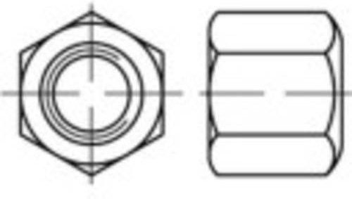 TOOLCRAFT Sechskantmuttern M24 DIN 6330 aus Stahl, galvanisch verzinkt, Silber, 10 Stück - Bild 1
