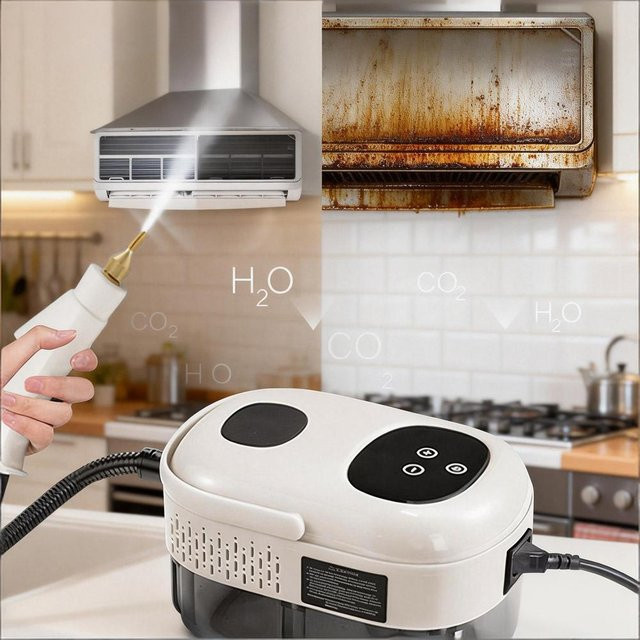 BALASHOV Handheld Dampfreiniger 2500W in Weiß für Haushalt und Auto zur Hochtemperatur-Sterilisation - Bild 1
