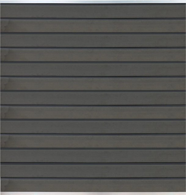 T & J Wollbach WPC-Steckzaunsystem Zaunlamelle Grau, B/T/H: 14 cm x 2 cm x 179 cm - Bild 1
