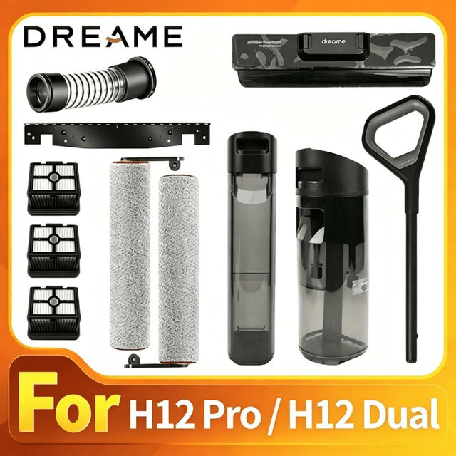 Dreame Original Zubehör Set mit Wassertank, Rollbürste und HEPA-Filterhalter für H12 Pro, H12 Dual und H13 Pro Staubsauger - Bild 1