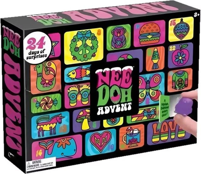 NeeDoh Adventskalender, 24-teiliges Set, 3D PVC Fidget Puppe - Bild 1