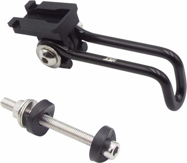 TRIGO Fahrrad-Scheinwerferhalterung und Computerhalterung für Rennrad, Minivelo oder Faltrad in Schwarz - Bild 1