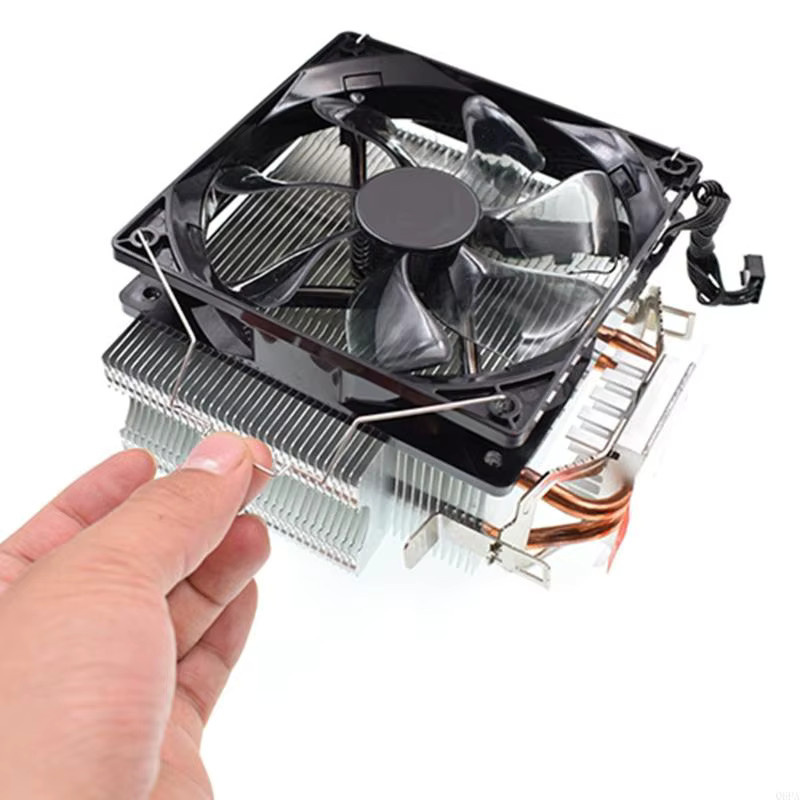 AREOFRGB Lüfterclip aus Stahl für die Montage an CPU-Kühlkörpern, 8/9/12 cm, Silber, 2 Stück - Bild 2